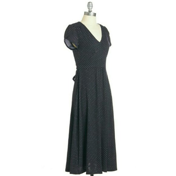 Modcloth Word to the Blithe Dress in Navy - S - Picture 2 of 12